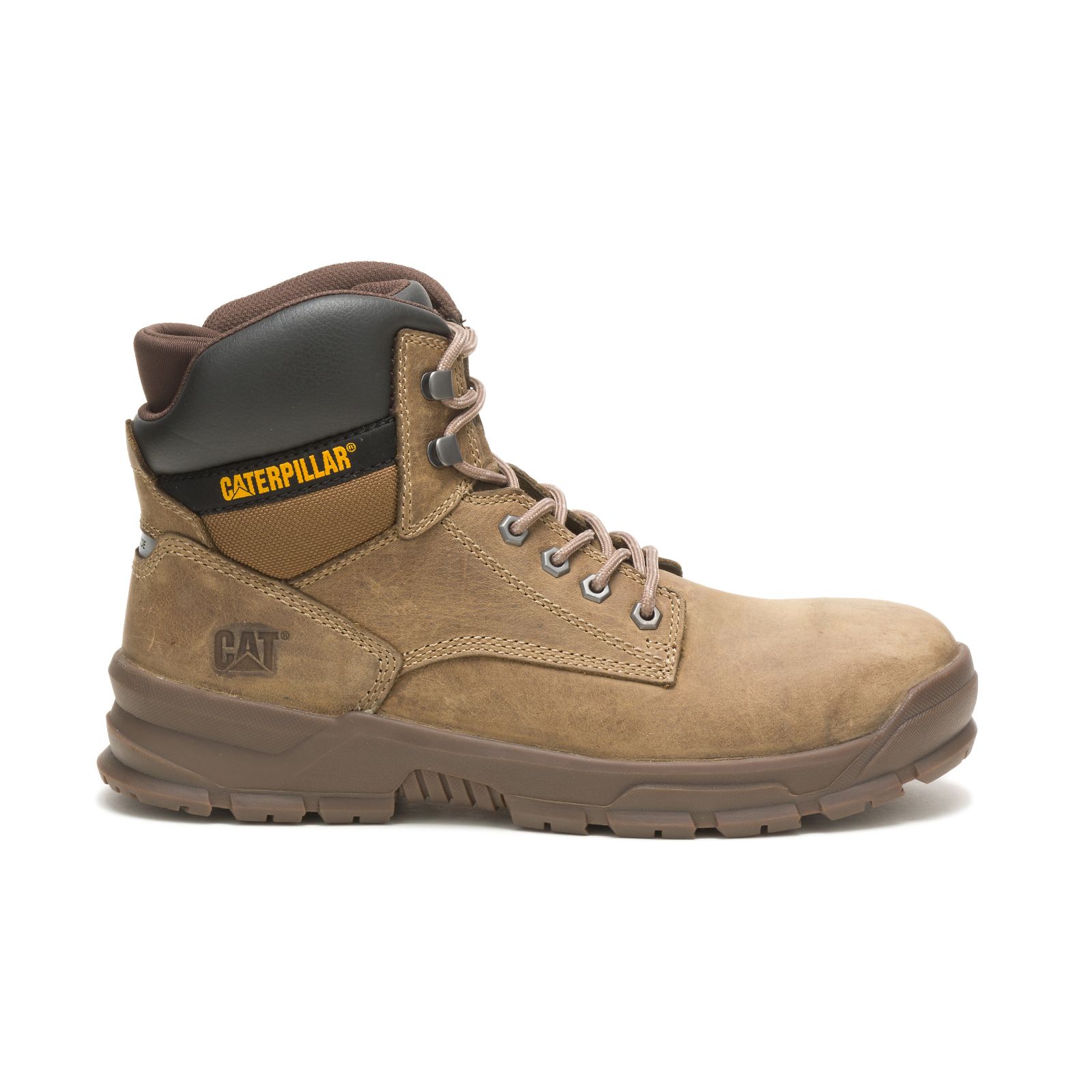 Caterpillar Boots South Africa - Cat Men's Mobilize Alloy Toe Work Boots Khaki HA8412307